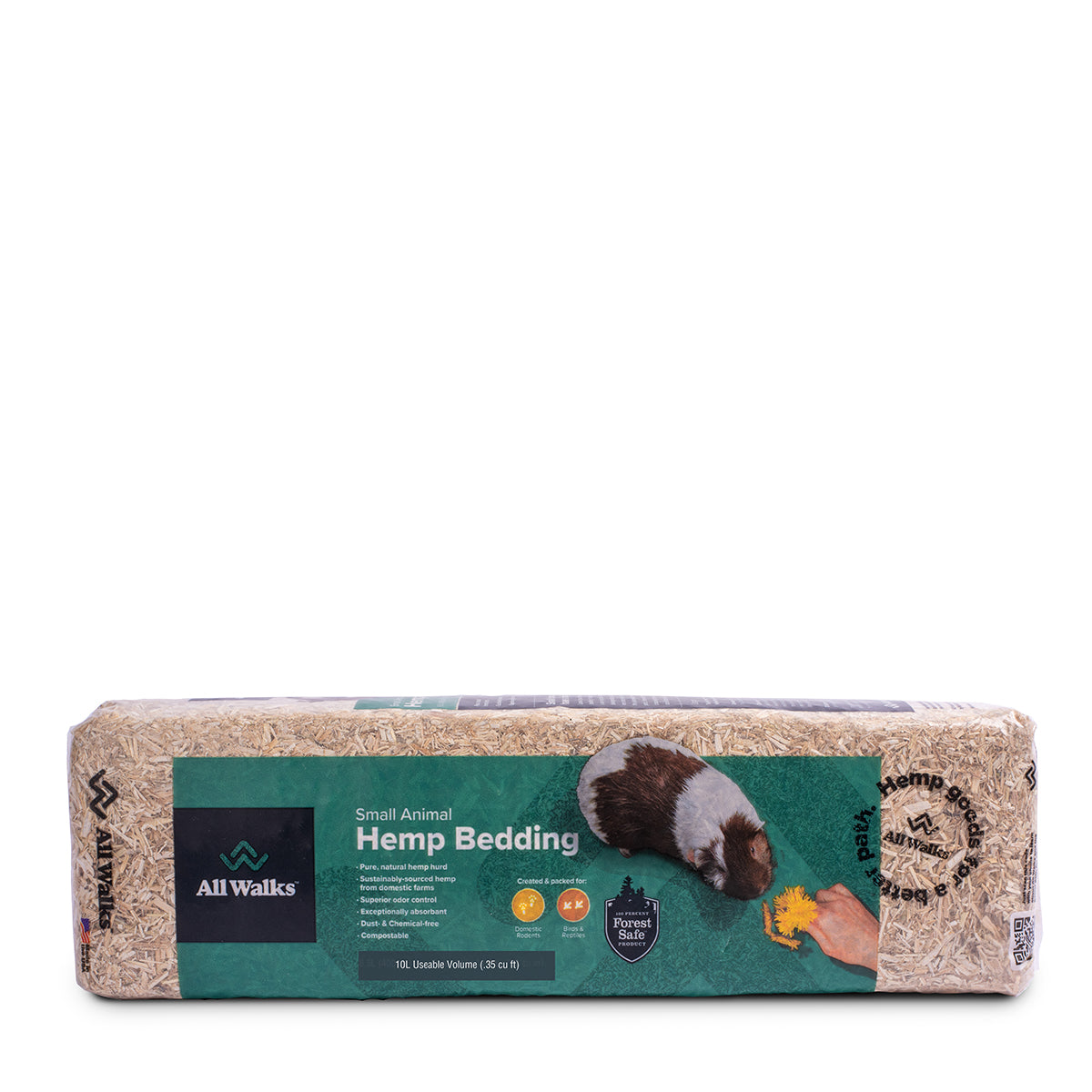 Packaging for Biodegradable, compostable small animal hemp bedding